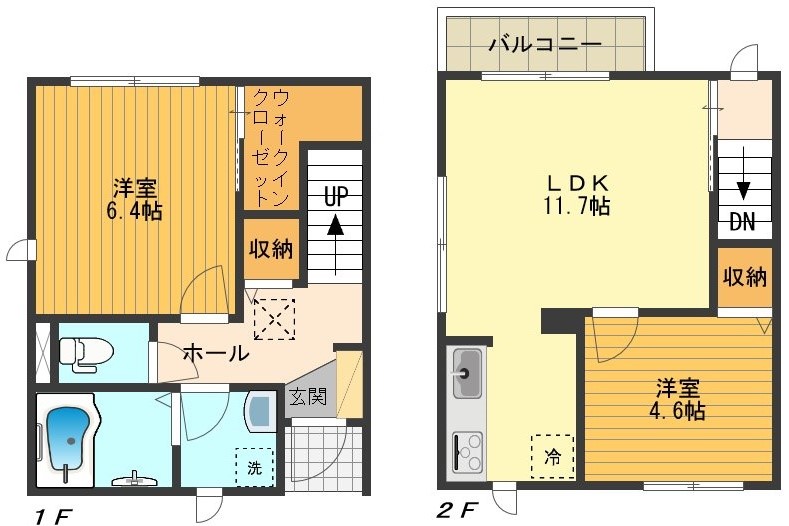 プレジール田町 間取り図