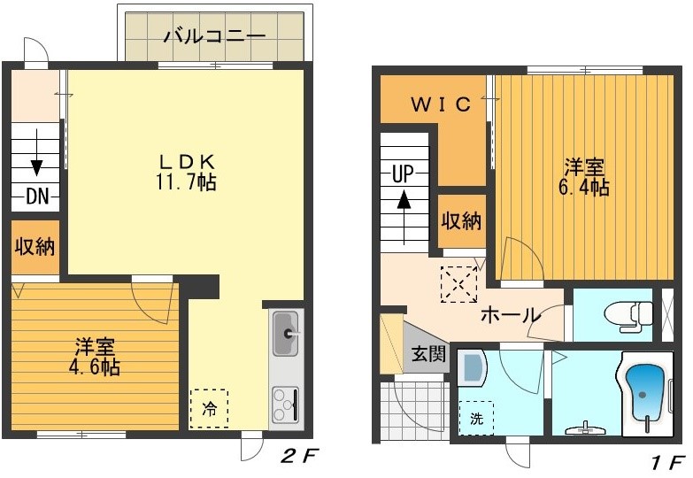プレジール田町 間取り図