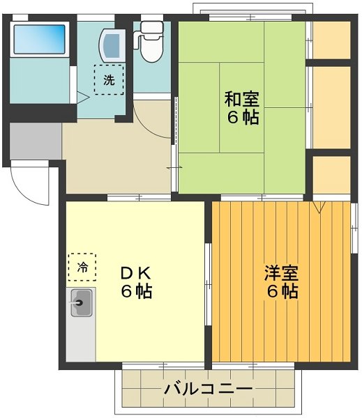 クランベリーヒルC 0102号室 間取り