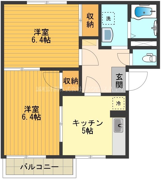 フレグランス平山Ｂ 間取り図