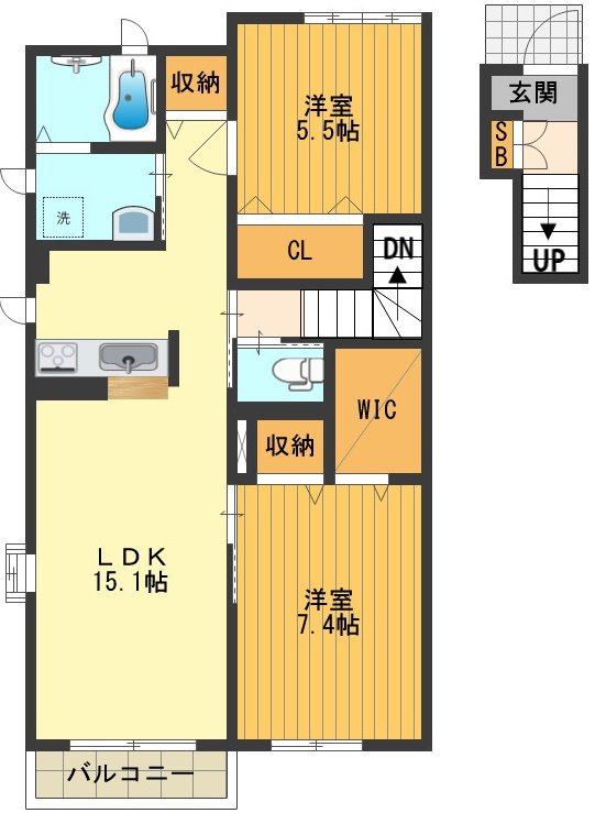 カリーノ 間取り図