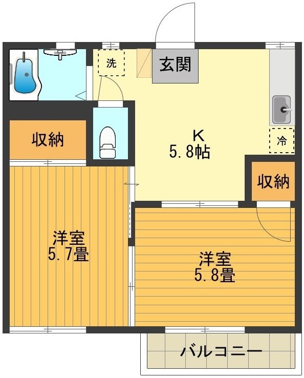 コーポ三起 間取り図