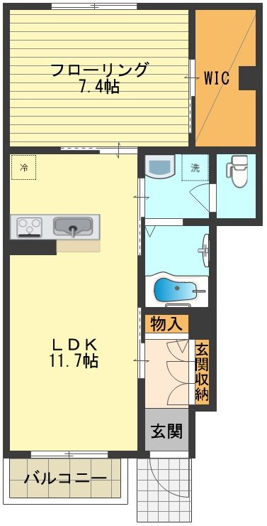 メゾン・フォンテⅢ 間取り図