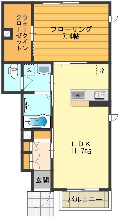 メゾン・フォンテⅢ 間取り図