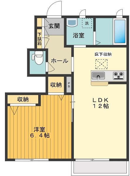 ピュアコートみなみ野 0102号室 間取り