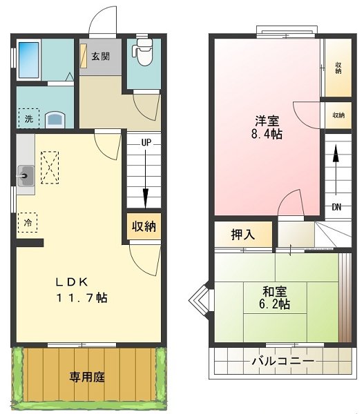 タウンハウスＫ 間取り図