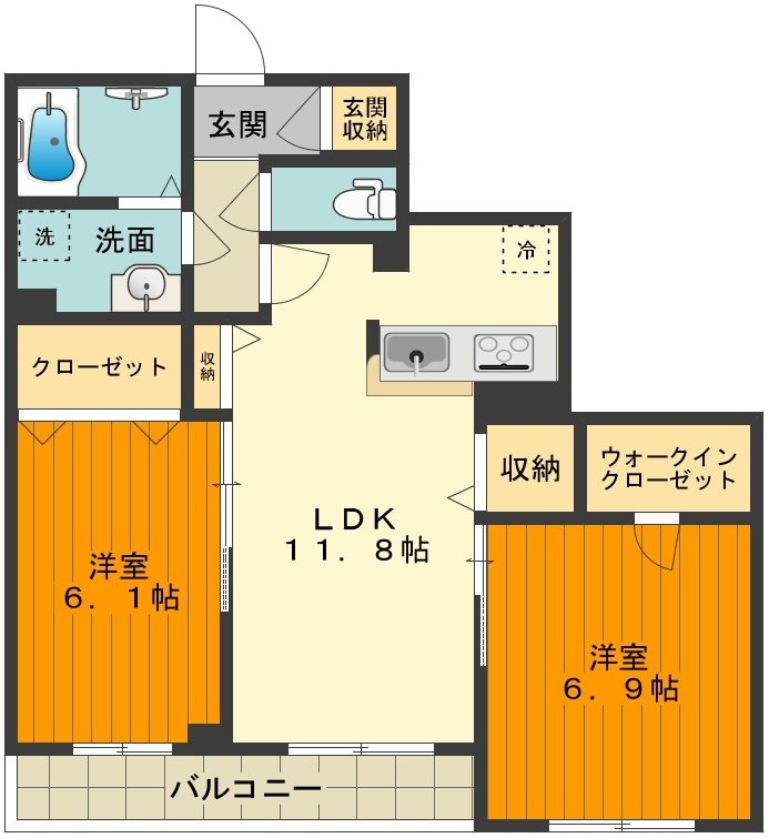 ラ・マルク 間取り図