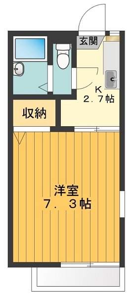 グレースシャトーB 間取り図