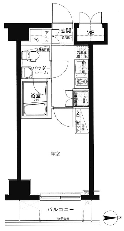 メインステージ錦糸町 間取り