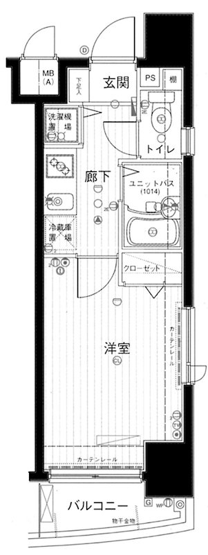 メインステージ麻布十番 間取り