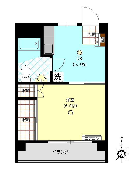 白石グリーンコーポ 間取り