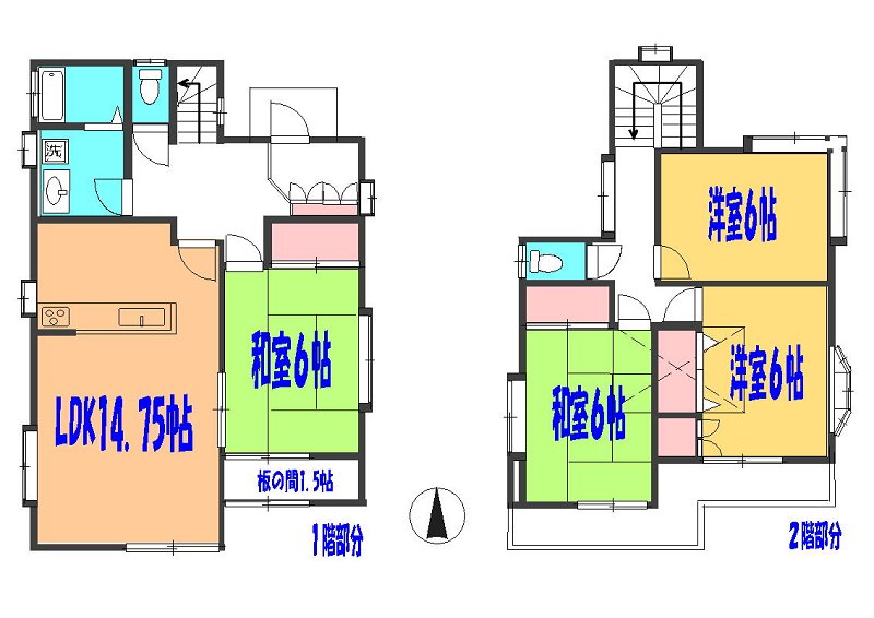 塚越三丁目貸家 間取り
