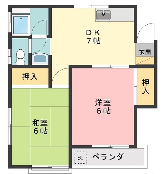 コーポヒロシ 間取り