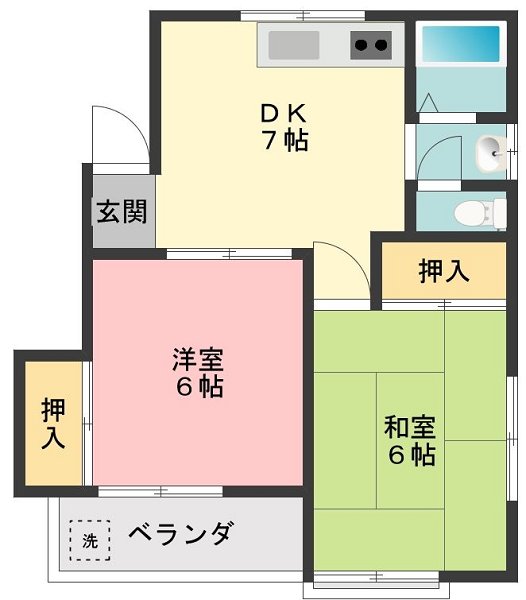コーポヒロシ 間取り