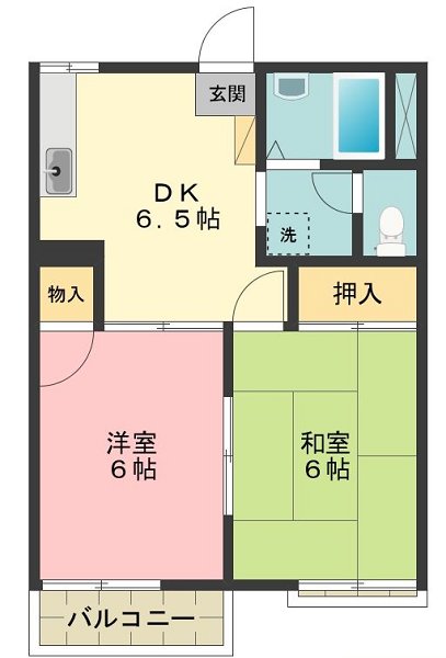 コーポ鳥之海Ｃ棟 間取り