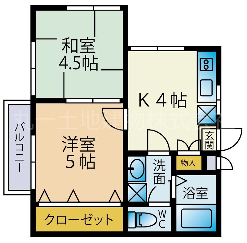 丘の上ハイツ 間取り