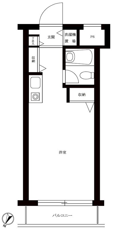 ペガサスマンション浄心寺坂 間取り図