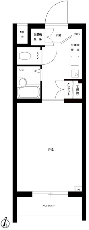 ルーブル芦花公園 間取り図