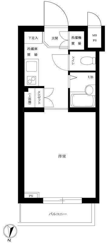 ルーブル芦花公園 間取り図