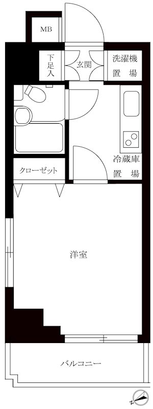 ルーブル大森Ⅱ 間取り図