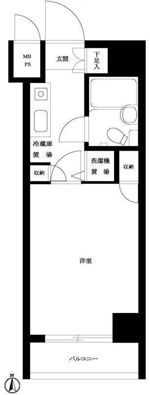 ルーブル下井草 間取り図