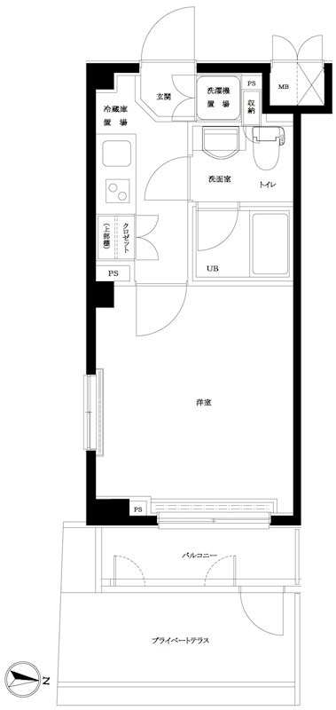 ルーブル中野富士見町 間取り図