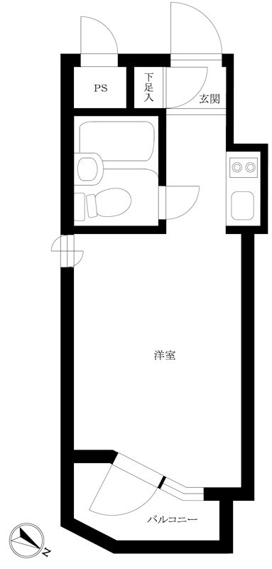 パレスハイツ千歳烏山 間取り図