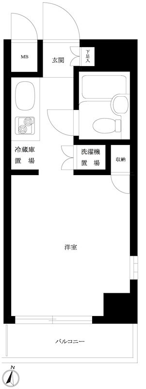 ルーブル田園調布南 間取り図