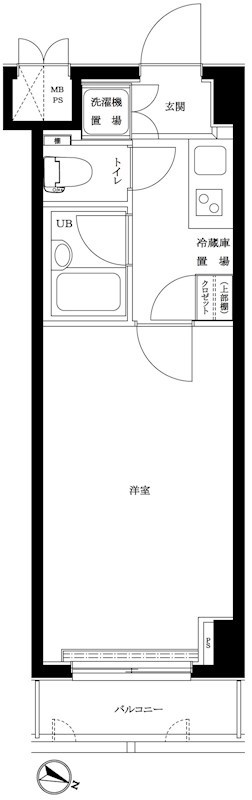 ルーブル学芸大学六番館 間取り図