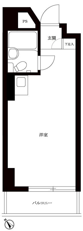 トップルーム新宿公園第２ 間取り図