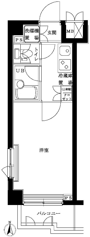 ルーブル鷺宮弐番館 間取り図