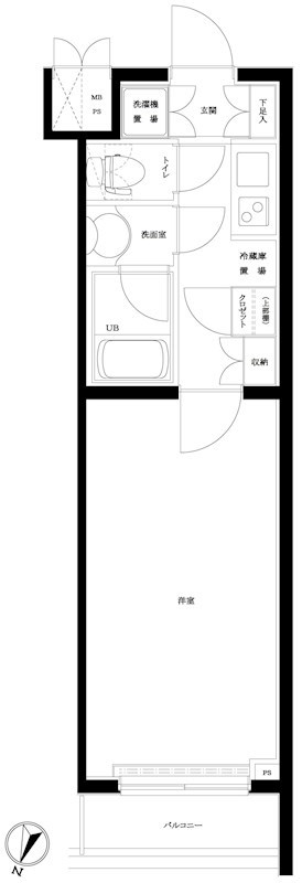 ルーブル祐天寺 間取り図