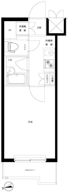 ルーブル北新宿 間取り図