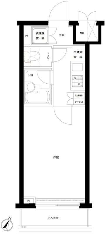 ルーブル渋谷初台 間取り図