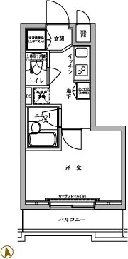 ルーブル久我山 間取り図