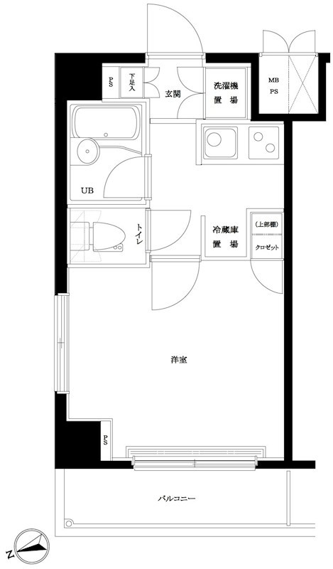 ルーブル中延弐番館 間取り図