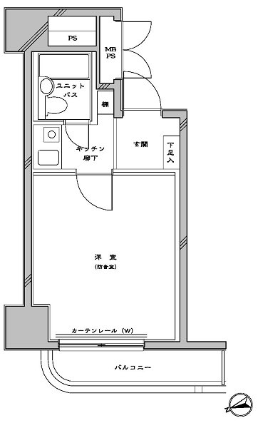 パシフィック池袋 間取り図
