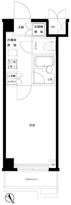 ルーブル上池台弐番館 間取り図