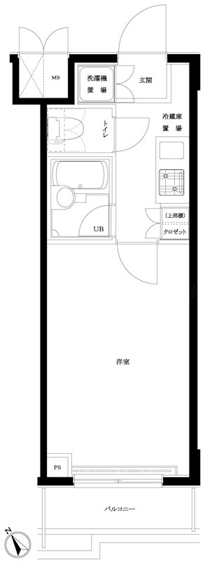 間取り ルーブル上池台弐番館 間取り図