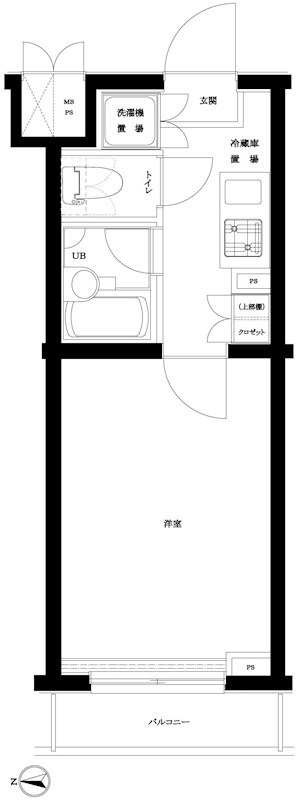 ルーブル早稲田六番館 間取り図
