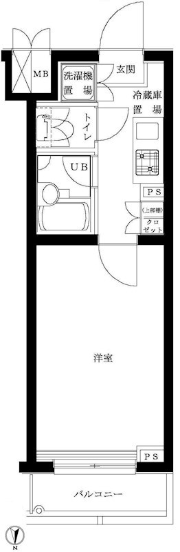 ルーブル早稲田六番館 間取り図