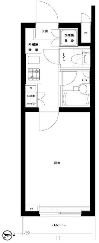 ルーブル早稲田六番館 間取り図