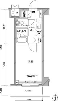 ルーブル蒲田六番館 間取り図
