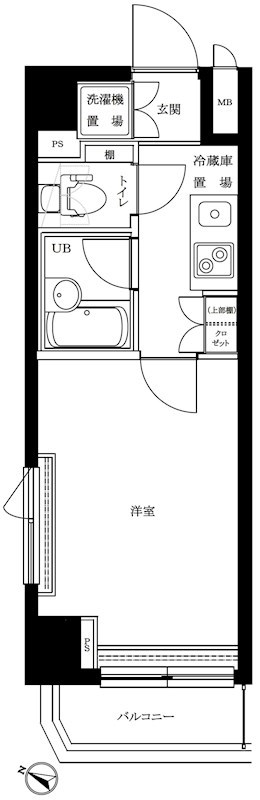 ルーブル方南町 間取り図