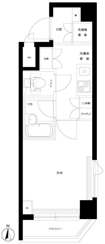 ルーブル渋谷初台弐番館 間取り図