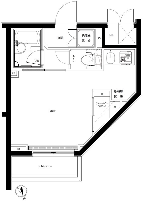 間取り ルーブル蒲田南弐番館 間取り図