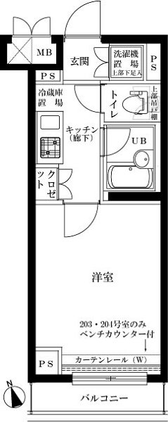 ルーブル蒲田南弐番館 間取り図