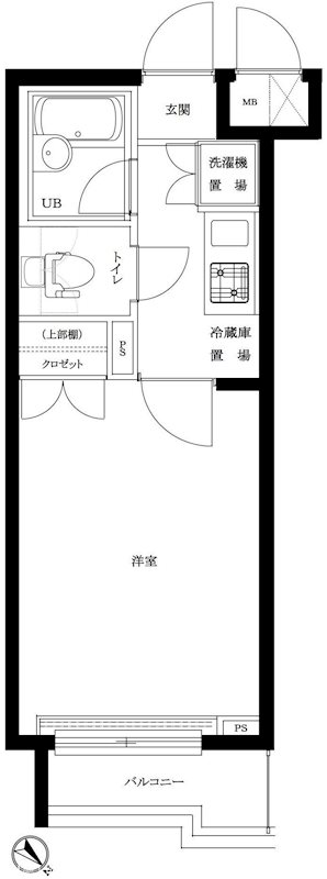 間取り ルーブル溝の口弐番館 間取り図