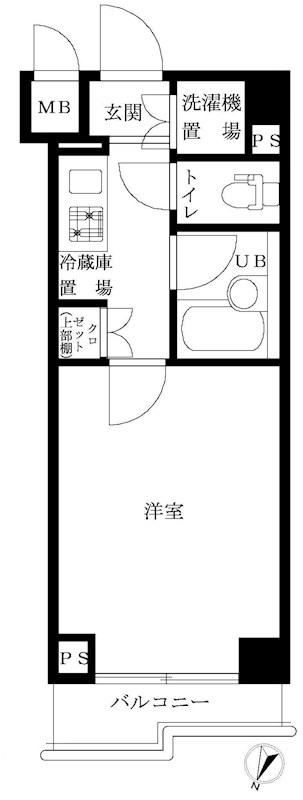 ルーブル武蔵小杉弐番館 間取り図