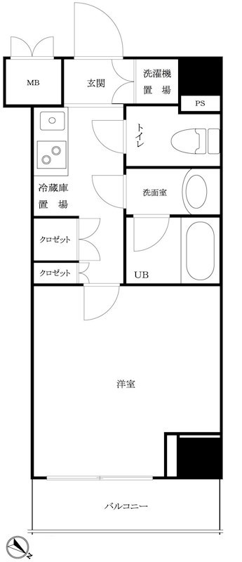 ルーブル三田 間取り図